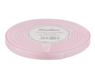 Grogrénová stuha na ozdobu, ozdobná svadobná, 6mm 22mb, bledoružová