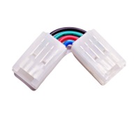 LED RGB 4PIN lomený konektor 10mm L 90 LATCH