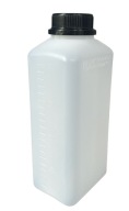 Fľaša 1l UN závit DIN45 HDPE chemikálie vodná bublina