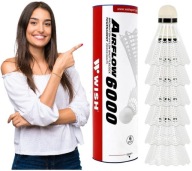 WISH Badmintonová tuba 6 kusov DURABLE WHITE