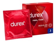 Durex Feel tenké klasické Thin kondómy 3 ks