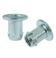 10x zásuvka M8 x 16mm s golierom, tepaná nábytková vložka do dreva, nožičky