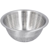 COLANDER COLANDER oceľové kuchynské sitko 24 cm na umývanie ovocia a zeleniny, oceľ