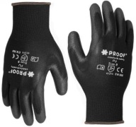 Ochranné pracovné rukavice s povrchovou úpravou čierne 12/3XL