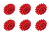 Spojka LEGO Sprocket 16 červená 18946 - 6 ks