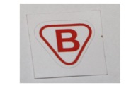 NÁLEPKA S LOGOM ROMET B ČERVENÝ KOMÁR MOTOCYKL OGAR 200 205 CADET