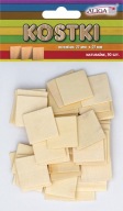 Drevené kocky 25x25x1,6mm Aliga 50ks PK-0639