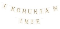 Banner PRVÉ SVÄTÉ PRIJÍMANIE NAME Gold prispôsobené