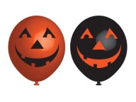 Latexové balóny Halloween tekvica 27cm 6ks