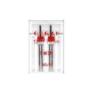 Dvojitá ihla poloplochá 130/705H Organ 90/2mm 2 ks