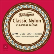 Struna D'addario G pre klasickú gitaru J2703