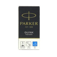 Umývateľné kazety s modrým atramentom (5) Parker