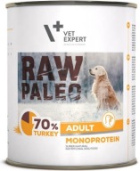 VetExpert Raw Paleo dospelý morčací monoproteín 800 g