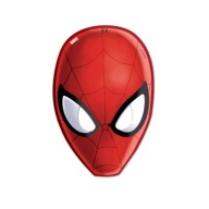 NARODENINOVÉ PAPIEROVÉ MASKY SPIDERMAN 6 KS.