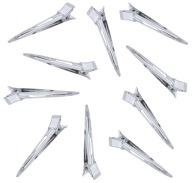 Sponky do vlasov Kovové kadernícke klipy 10 ks 5,5 cm CLIPS CAP