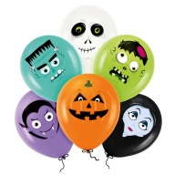 Strašidelné halloweenske balóny MONSTERS - 6 ks