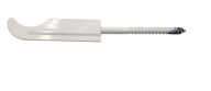 Šabľa vešiak na radiátor biely rovný L-180 držiak na hák držiak 18x9,5cm