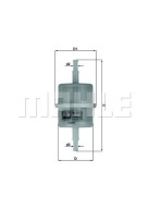 KNECHT KL 63 OF Palivový filter