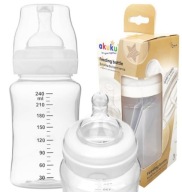AKUKU ŠIROKÉ ANTIKOLICKÉ FĽAŠE, cumlík 240ml 0m