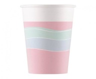 PASTELOVÉ PAPIEROVÉ POHÁRKY, 8 KS, 200 ML