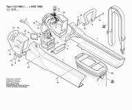 Bosch ramenný popruh pre vysávač AVS 1 (230 V)
