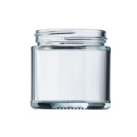 Sklenená nádoba, dóza na zalievanie sviečok, bezfarebná, 60 ml - 1 ks.