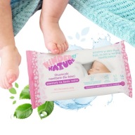 Vlhčené obrúsky 99% aqua 56 ks. Dermatologicky testované NATURAL
