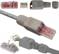 ZÁSTRČKA, RJ45 UTP ZÁSTRČKA, CAT.5E, BEZ NÁSTROJA, SKRUTOVANÁ