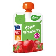DEVA Fruit mousse jablko jahoda 90g