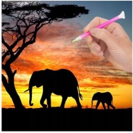 Diamantový vyšívací SET 5D Diamond Painting ELEPHANT Diamantový rezací papier
