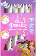 DISNEY PRINCESS ŠKOLNÉ PECIARNE PRINCESS 5 KS 2 GRAFIT + 3 DÚHA