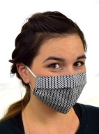 MASKA S ČIERNOU CIKKAKOVOU maskou proti smogu