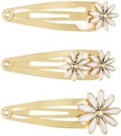 Sponky do vlasov Daisies Flowers Zlatá dekorácia