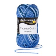 50g 100% bavlna Catania Farba modrá 201 priadza