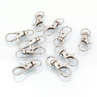 Karabína - Lobster Swivel Iron 37x14x7mm 10 ks