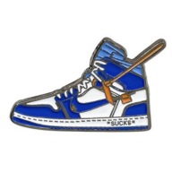 Kovový modrý štipček do topánok Nike Air Force