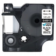 Páska pre DYMO D1 45013 12mm/7m biela čierna S0720530