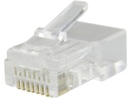 Zástrčky NEKU 8P8C, zástrčky RJ45 UTP cat.6, lankové, 10 ks