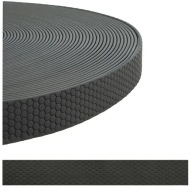 Páska na vodítka Obojky Halters 25mm PVC vodeodolná Hexa Black