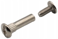 Skrutková spojka na nábytok fi 8 mm M6x30-40 mm