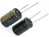 KONDENZÁTOR 2200uF / 25V 16x25 NÍZKY ESR 105*C JAMICON - 5 KS