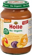 HOLLE BIO Jemný jablkovo-slivkový dezert