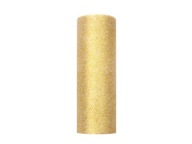 Zlatá tylová látka 13 g/m², šírka 15 cm - 9 m