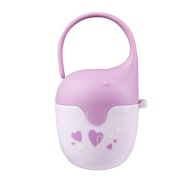 BABYONO Nádoba na cumlík Elephant grey white 529/03