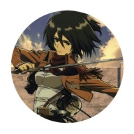 Shingeki no Kyojin Mikasa 58mm kolík