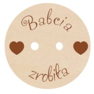 Ozdobný gombík, vzor č. 6, VEĽKÝ, 20 ks, RUČNÁ VÝROBA