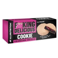 ALLNUTRITION FITKING DELICIOUS COOKIE 128G ARAŠIDOVÉ MASLO MALINOVÉ ŽELÉ