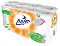 LINTEO Toaletný papier biely, 3-vrstvový, 16 roliek