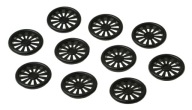 PLASTOVÝ NÁBYTOK VENTIL 40 mm ČIERNA 10 kusov