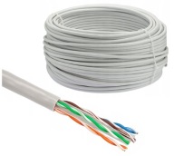 KÁBEL, Krútený pár, UTP, kat. 6, 4x2x0,57, 1M